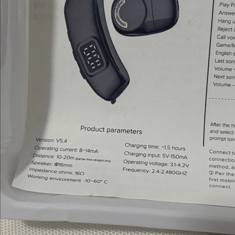 Wireless Music Headphones - Black
